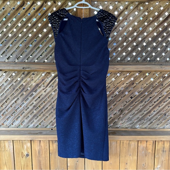 Xscape Navy Blue Sleeveless Formal Dress- size 14 (fits like a 12) - Stunning - Picture 4 of 10